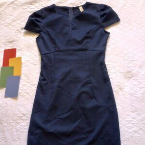 Lovely Day Structured Navy Dress, Size 4